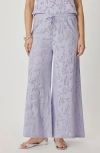 Splendid Air Burnout Drawstring Pants In Purple