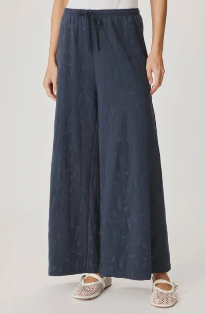 Splendid Air Burnout Drawstring Pants In Blue