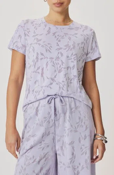 Splendid Air Burnout T-shirt In Lavender Purple