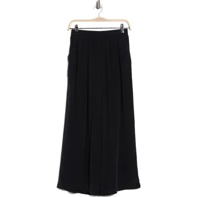 Splendid Alessandra Wide Leg Silk Pants In Black