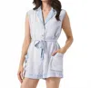 Splendid Alessi Sleeveless Romper In Multi