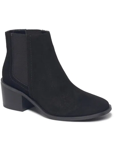 Splendid Alicia Womens Suede Ankle Boots In Black