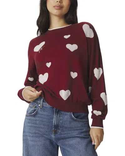 Splendid All The Love Sweater In Burgundy