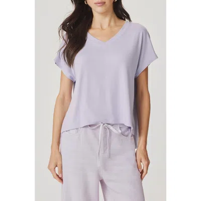 Splendid Amaya V-neck T-shirt In Purple