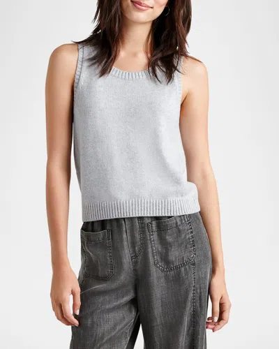 Splendid Amber Cropped Sweater Tank Top In Ice Heather Grey | ModeSens