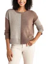 Splendid Amy Colorblock Crewneck Sweater In Multi
