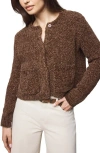 Splendid Andrea Crop Cardigan In Brown