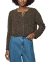 Splendid Andrea Crop Cardigan In Brown