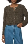 Splendid Andrea Crop Cardigan In Brown