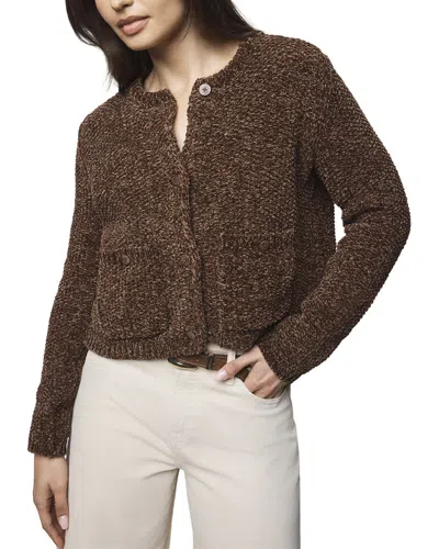 Splendid Andrea Crop Cardigan In Brown
