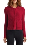 Splendid Andrea Cropped Cardigan In Holly