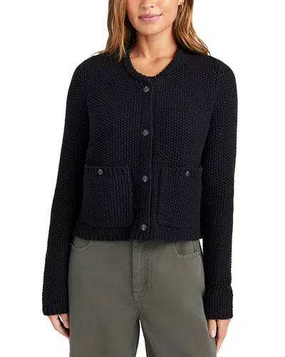 Splendid Andrea Cropped Cardigan In Black