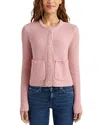 Splendid Andrea Cropped Cardigan In Cotton Candy