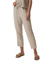 Splendid Angie Straight Leg Linen Blend Drawstring Pants In Neutral