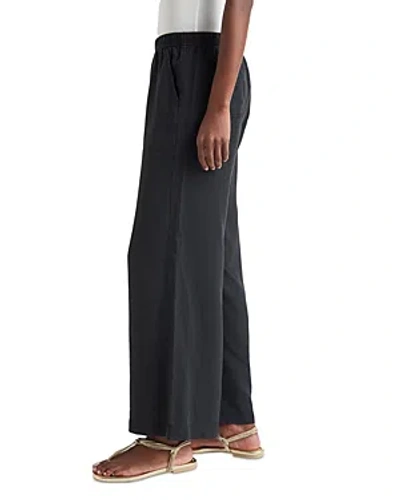 Splendid Angie Crop Palazzo Trousers In Black