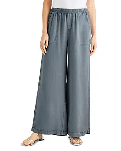 Splendid Angie Crop Palazzo Trousers In Storm