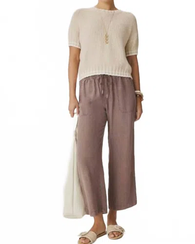 Splendid Angie Crop Wide Leg Pant In Wicker In Neutral