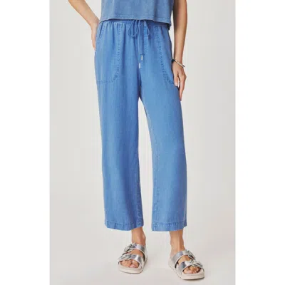 Splendid Angie Crop Wide Leg Pants In Blue