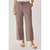 Splendid Angie Crop Wide Leg Pants In Brown