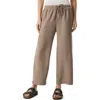 Splendid Angie Cropped Wide Leg Pants In Brown Sugar