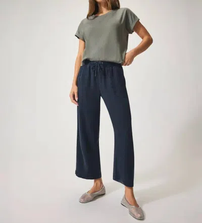 Splendid Angie Crop Wide Leg Pants In Navy