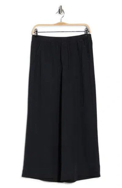 Splendid Angie Cropped Palazzo Pants In Black