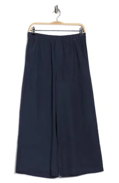 Splendid Angie Cropped Palazzo Pants In Black