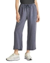 Splendid Angie Crop Wide Leg Pants In Ash Navy
