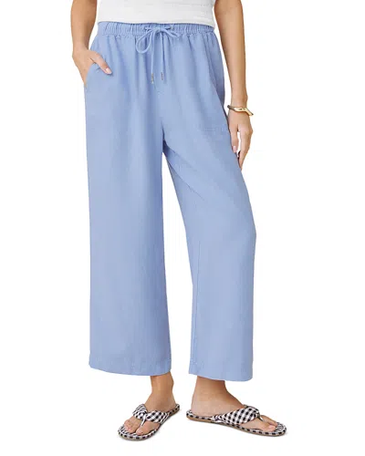 Splendid Angie Cropped Wide Leg Pants In Blue