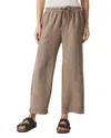 Splendid Angie Cropped Wide Leg Pants In Brown Sugar