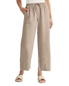 Splendid Angie Crop Wide Leg Pants In Gray