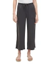 Splendid Georgie Rib Wide Leg Crop Pants In Lead