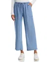 Splendid Angie Straight Leg Pant In Indigo Wash In Animal Print