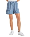 Splendid Andie Indigo Drawstring Shorts In Indigo