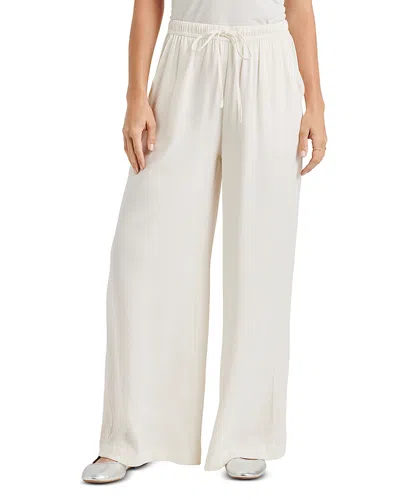 Splendid Angie Satin Palazzo Pants In Pale Oak