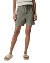 Splendid Angie Tie Waist Chambray Shorts In Soft Vob