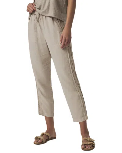 Splendid Angie Straight Crochet Pant In Faw-fawn