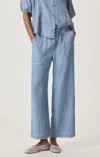 Splendid Angie Straight Leg Pant In Indigo Wash In Animal Print
