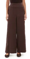 Splendid Angie Texture Slubbed Pants Java In Purple