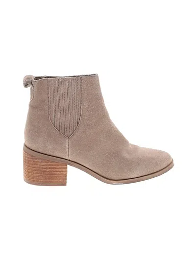 Pre-owned Splendid Ankle Boots In Brown