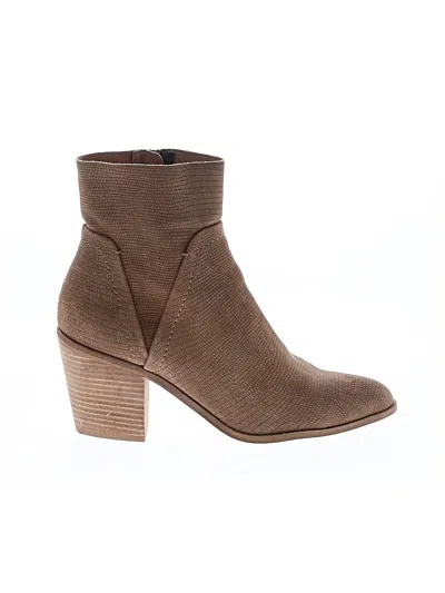 Pre-owned Splendid Ankle Boots In Brown