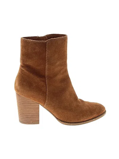 Pre-owned Splendid Ankle Boots In Brown