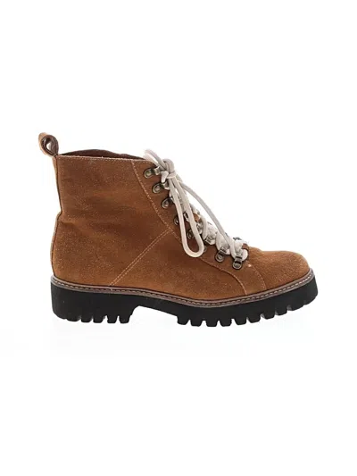 Pre-owned Splendid Ankle Boots In Brown