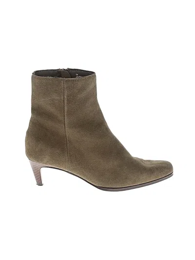 Pre-owned Splendid Ankle Boots In Green