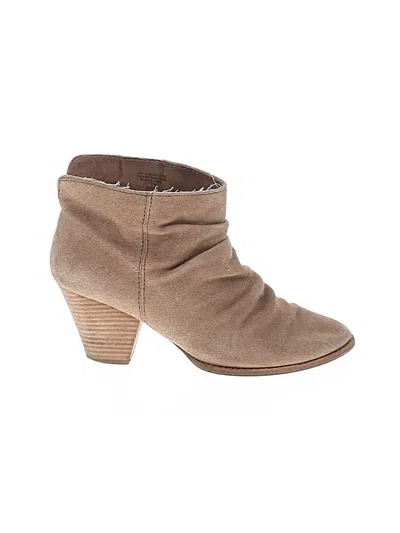 Pre-owned Splendid Ankle Boots In Tan