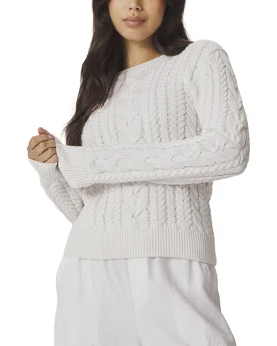 Splendid Annabella Cable Sweater In Neutral