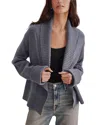 Splendid Aria Open Front Sweater Jacket In Transparent