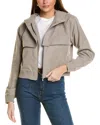 Splendid Arizona Crop Hooded Jacket In Grey