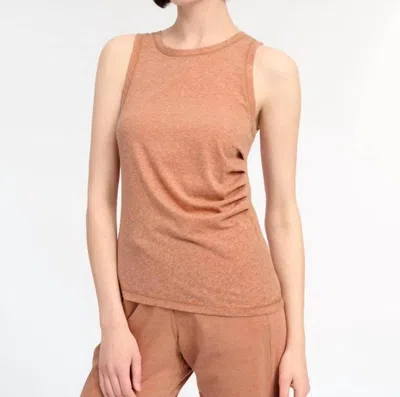 Splendid Arrow Ruched Tank Top In Sierra In Multi