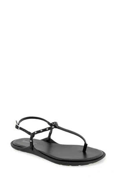 Splendid Asher Studded T-strap Sandal In Black
